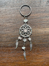 Dream Catcher Keyring Rose Quartz - Love & Peace