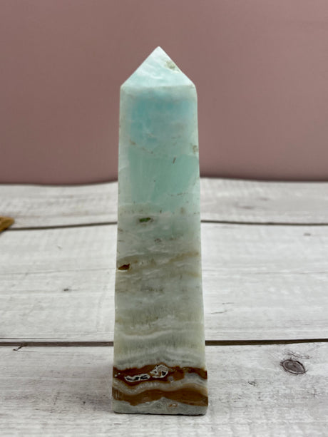 Caribbean Blue Calcite Point #18 - Calming, Clairvoyance & Astral Travel