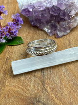 Sterling Silver Spinner Ring - Size 8 Fidget Ring