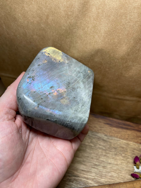 Labradorite Freeform Lots of Pink Flashes - A Grade 630g - Magic. Protection. Transformation.