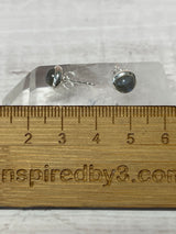 Labradorite Stud Silver Earrings - Magic