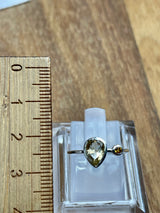 Citrine Silver Ring Size 5 - Manifestation