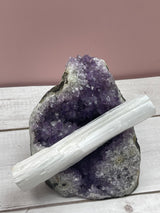 Selenite Unpolished Wand 15-20cm - Spiritual Growth & Meditation