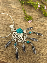 Turquoise Dreamcatcher Pendant SALE Australia