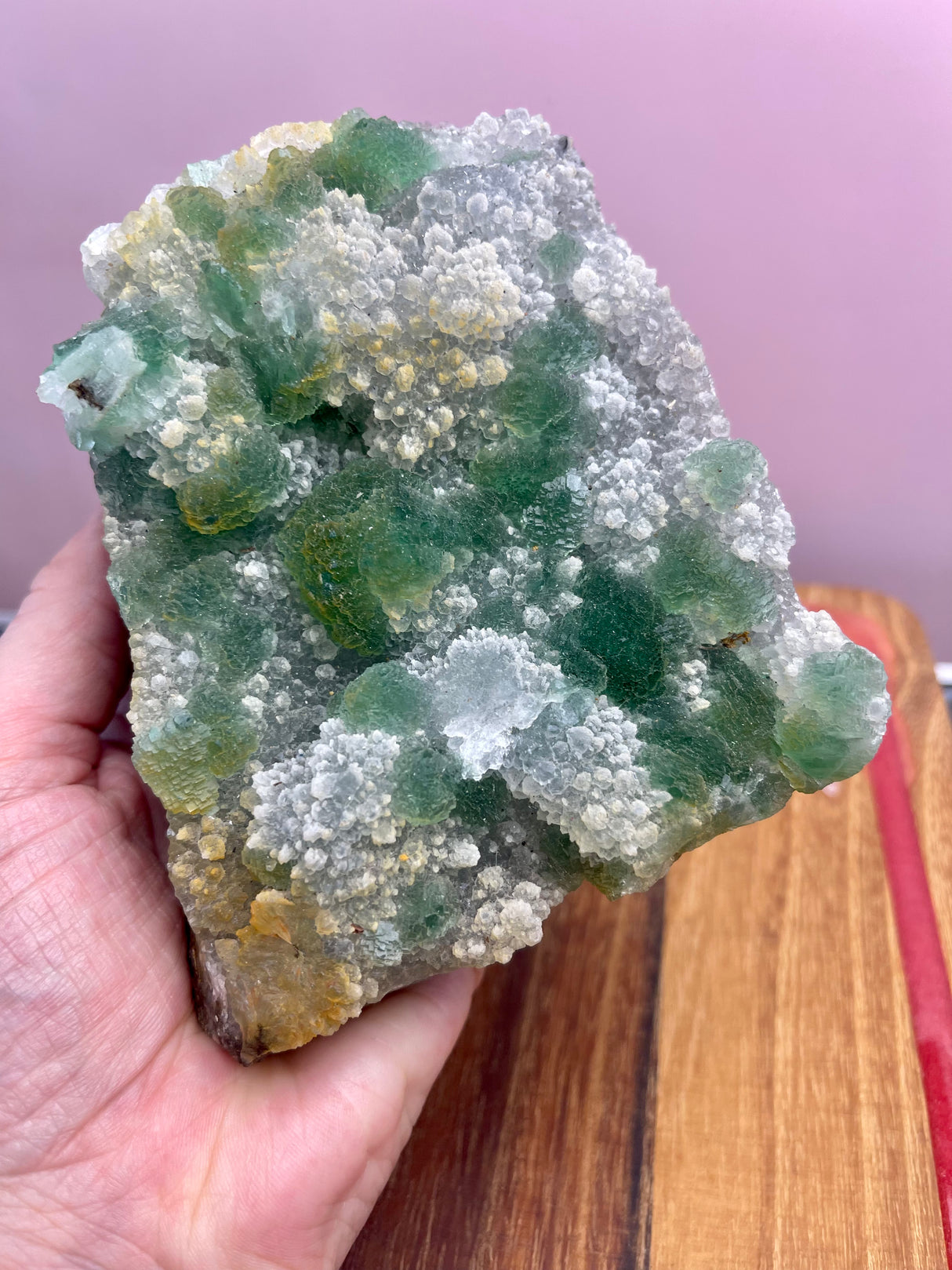 Green Fluorite Specimen 833g - Clearing Energy. Clarity. Memory.