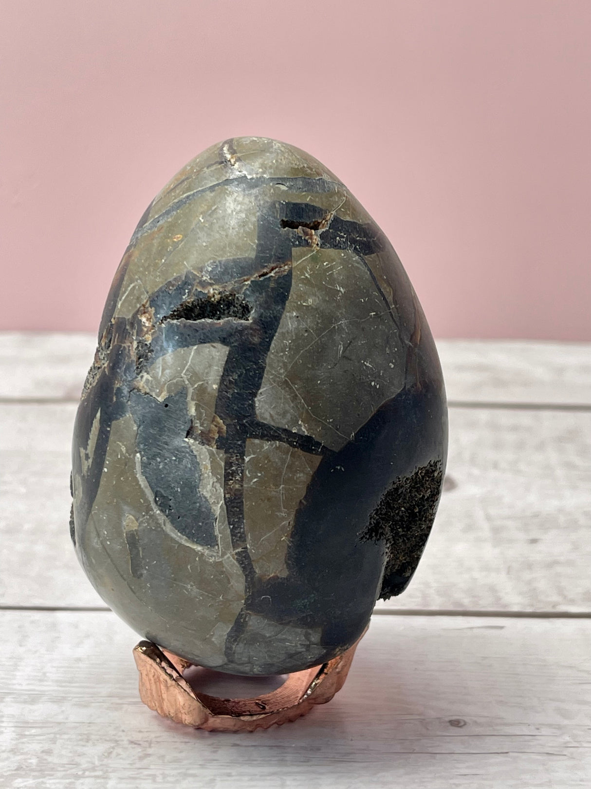 Septarian Dragon Egg 495g  #S6 - Strength. Transformation.