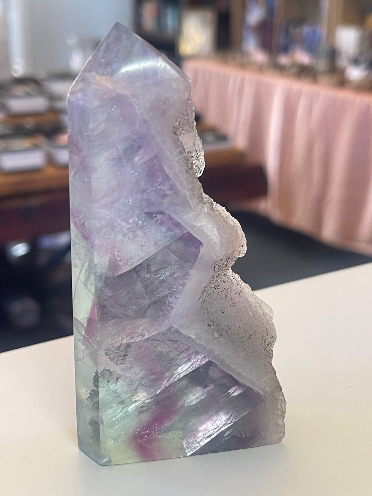 Rainbow Fluorite Freeform Point #9 216g Motivation to Complete Tasks