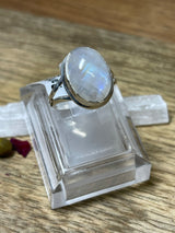 Rainbow Moonstone Ring - Size 6