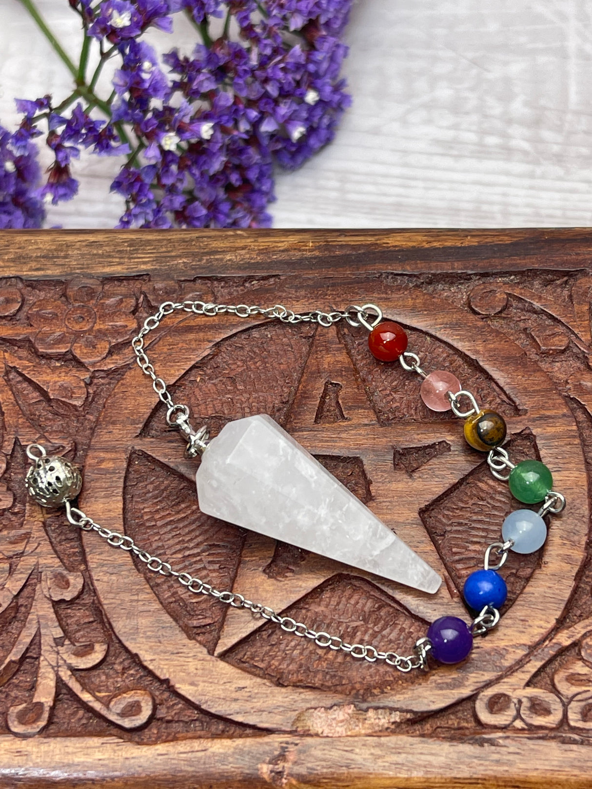 Clear Quartz Pendulum