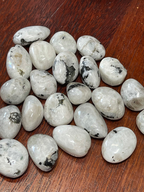 Moonstone, Rainbow Tumbled Medium - Inner Peace & Fertility