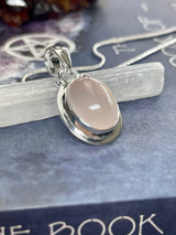 Rose Quartz Pendant & Chain - Love & Self-esteem