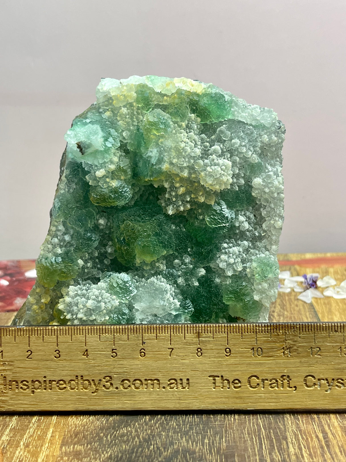 Green Fluorite Specimen 833g - Clearing Energy. Clarity. Memory.