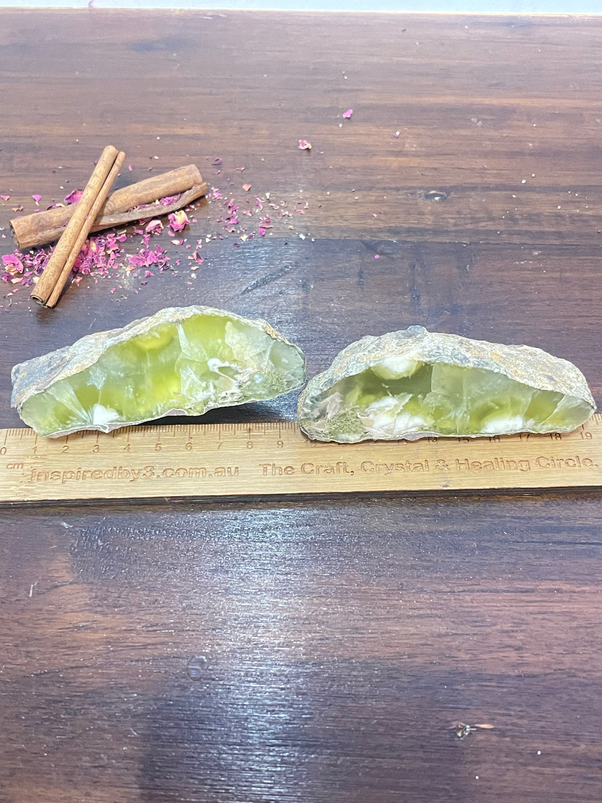 Prehnite Geode Wings #4 346g - Higher Spiritual Planes