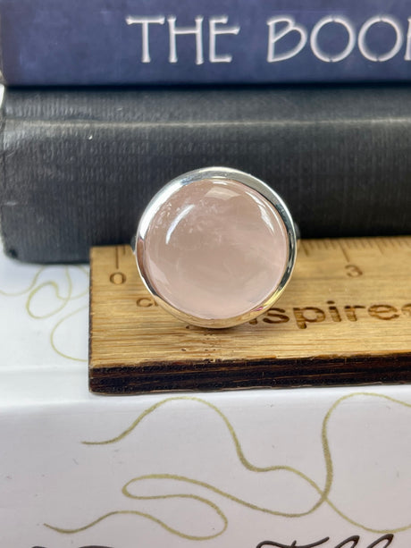 Rose Quartz Ring Size 7 - Love & Self-esteem