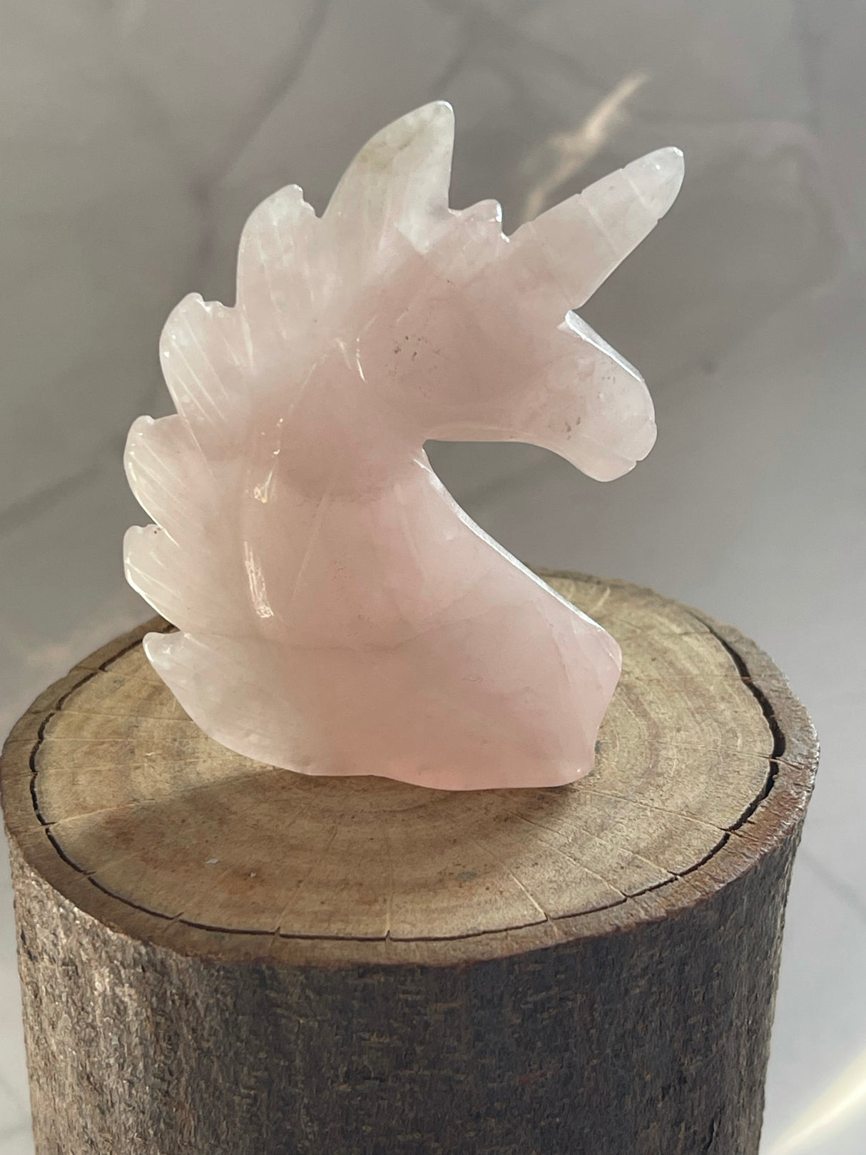 Madagascan Rose Quartz Unicorn 60g - Love