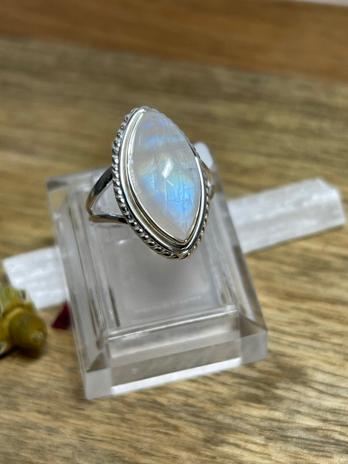 Rainbow Moonstone Ring - Size 6