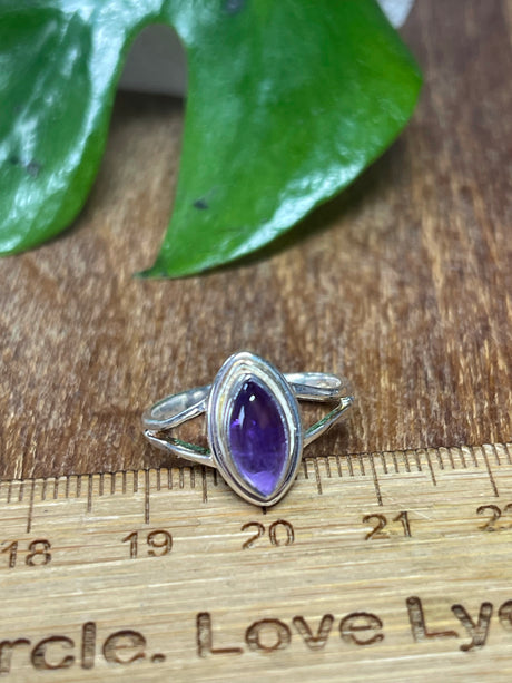 Amethyst Ring - Size 7 - Intuition. Protection.