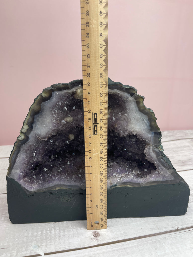 Amethyst Cave with Calcite Inclusions  7.9Kilos  #9 - Protection. Intuition. Healing.