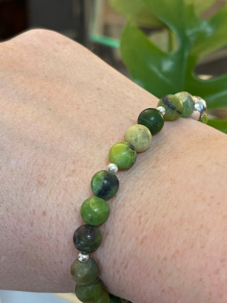 Peridot Sterling Silver Bracelet - Balancing Energy