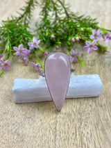 Rose Quartz Ring Size 10 - Love & Stress Relief