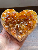 Citrine Heart Cluster  835g - Manifestation. Meditation