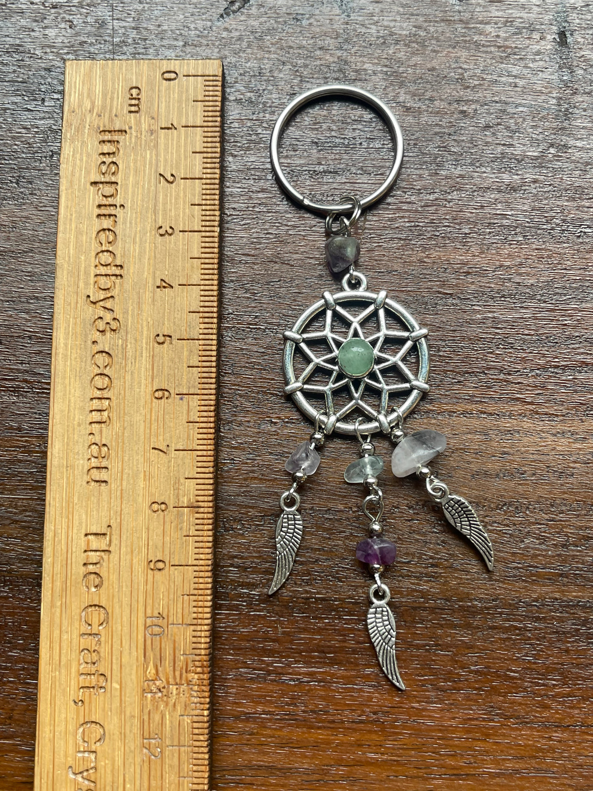 Fluorite Dreamcatcher Keyring - Concentration