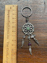 Fluorite Dreamcatcher Keyring - Concentration