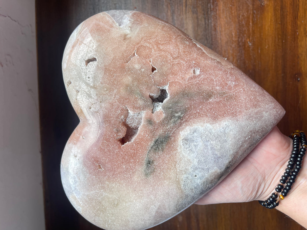 Pink Amethyst Heart - Huge 2.1 kilos -Compassion