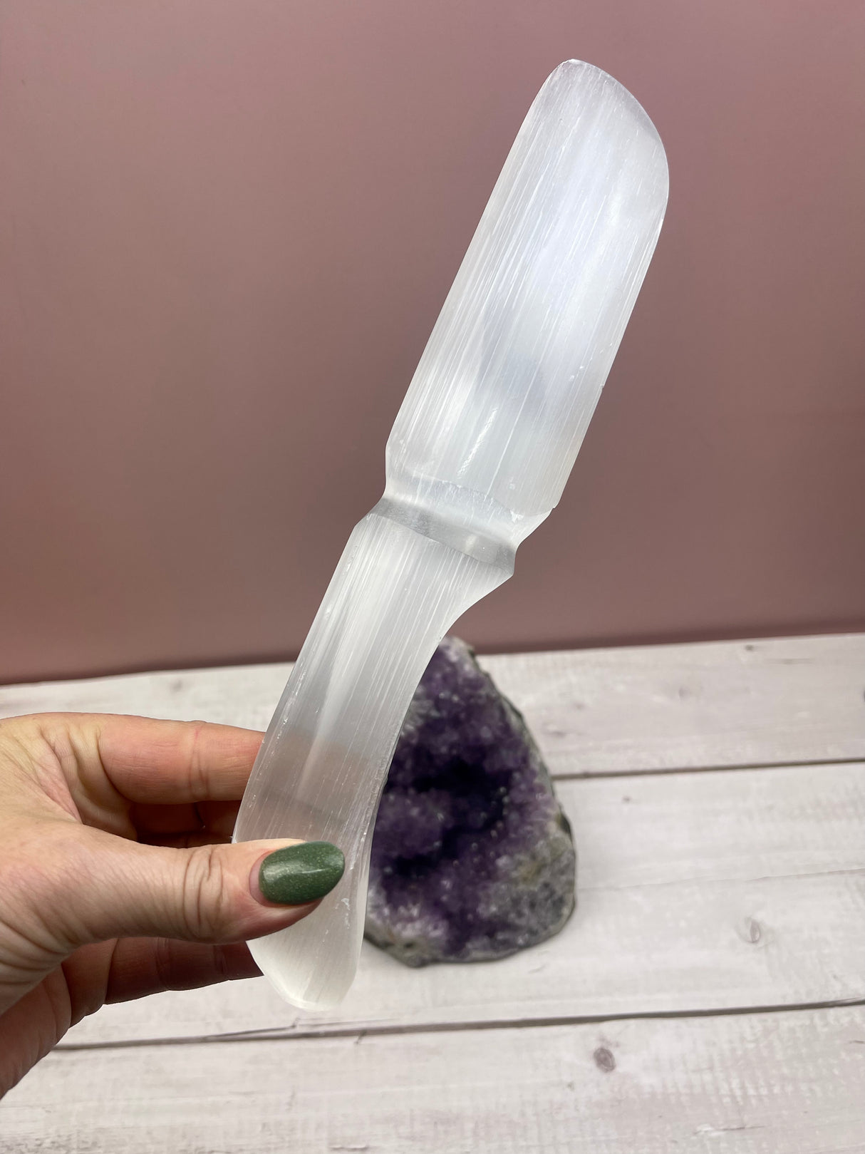 Selenite Knife 24cm - Spiritual Growth & Meditation