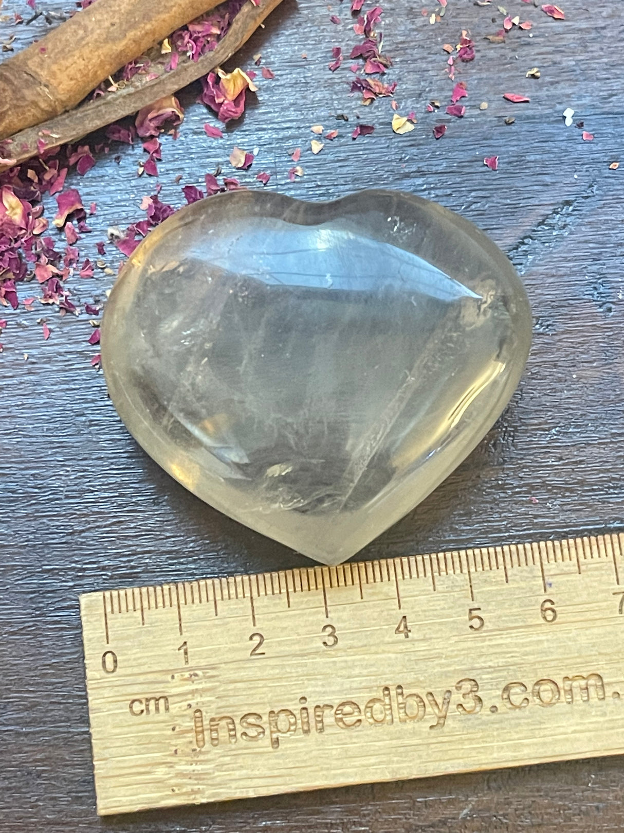 Smoky Quartz Puffy Heart #3 - Purification. Protection. Detox.