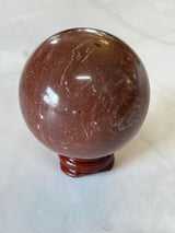 Red Jasper Sphere 207g - Vitality. Physical Strength.