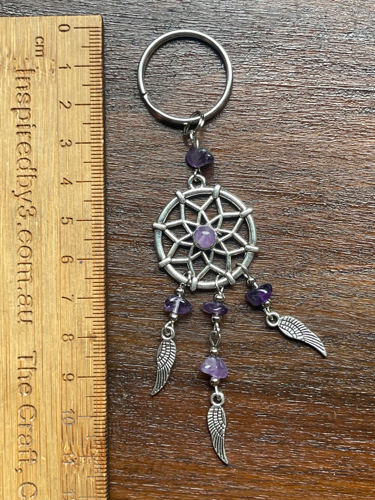 Dream Catcher Keyring Amethyst - Protection