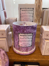 Manifestation Candle - Relaxation. Sleep. Meditation. Lavender & Eucalyptus Essential Oil