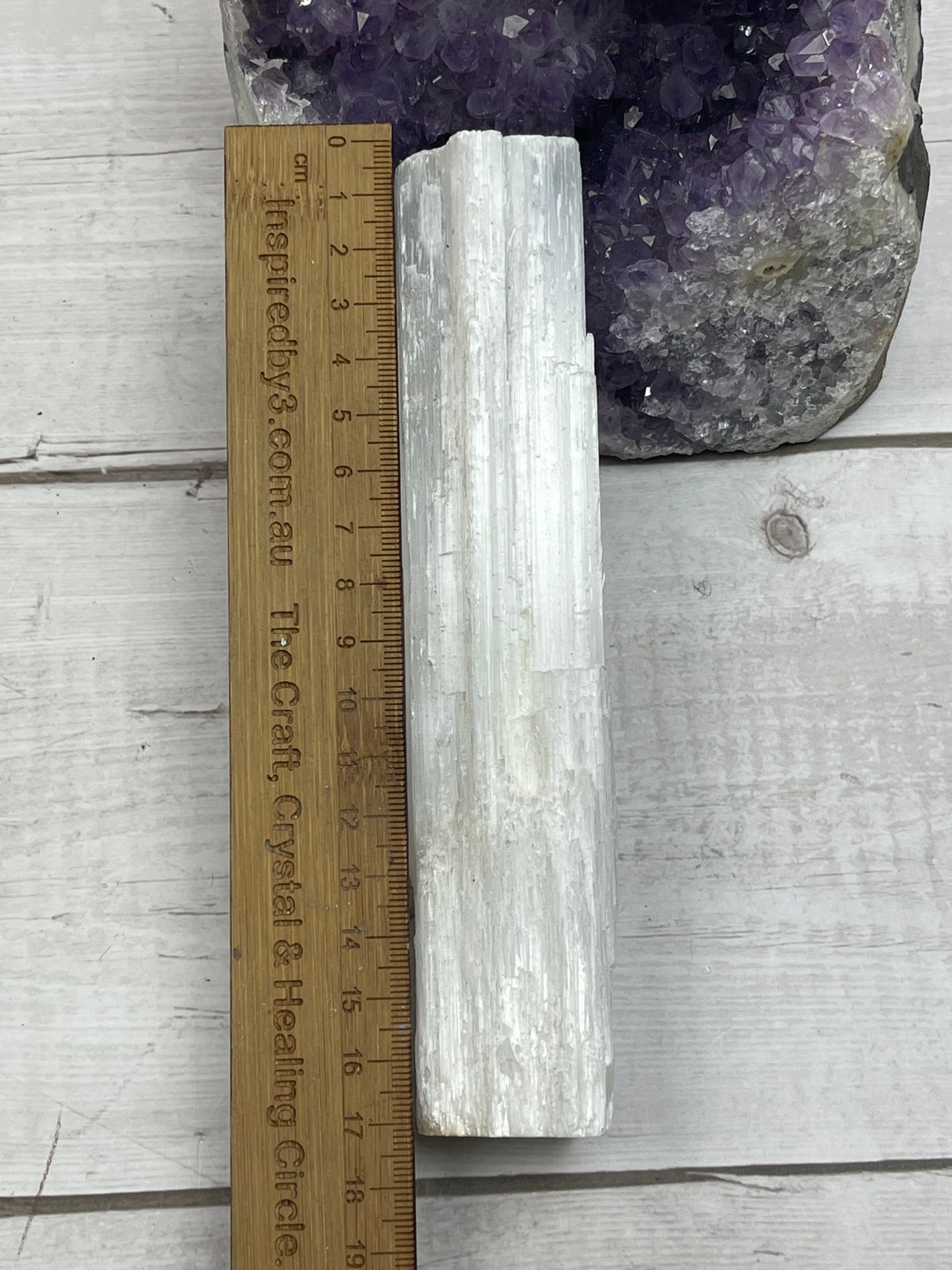 Selenite Unpolished Wand 15-20cm - Spiritual Growth & Meditation