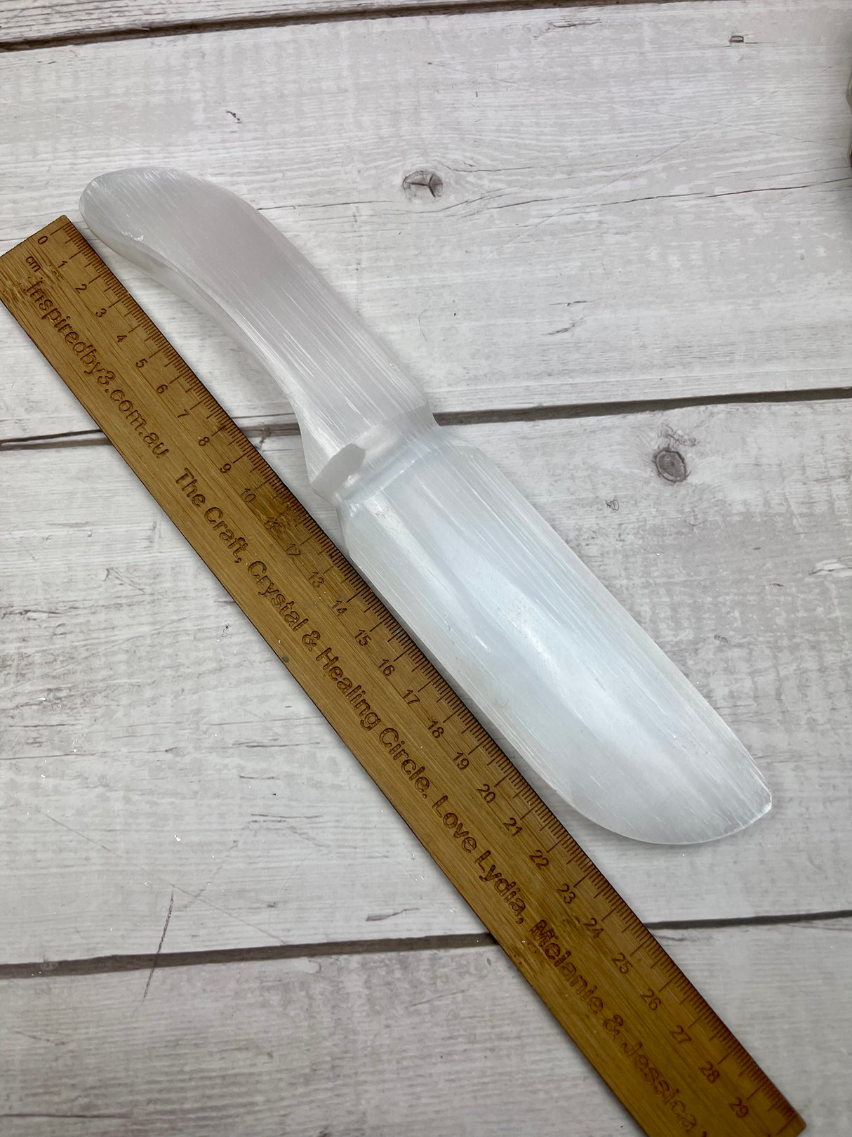 Selenite Knife 24cm - Spiritual Growth & Meditation