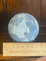 Moss Agate Sphere & Stand 559g 7.5cm - Grounding. Connection to Nature