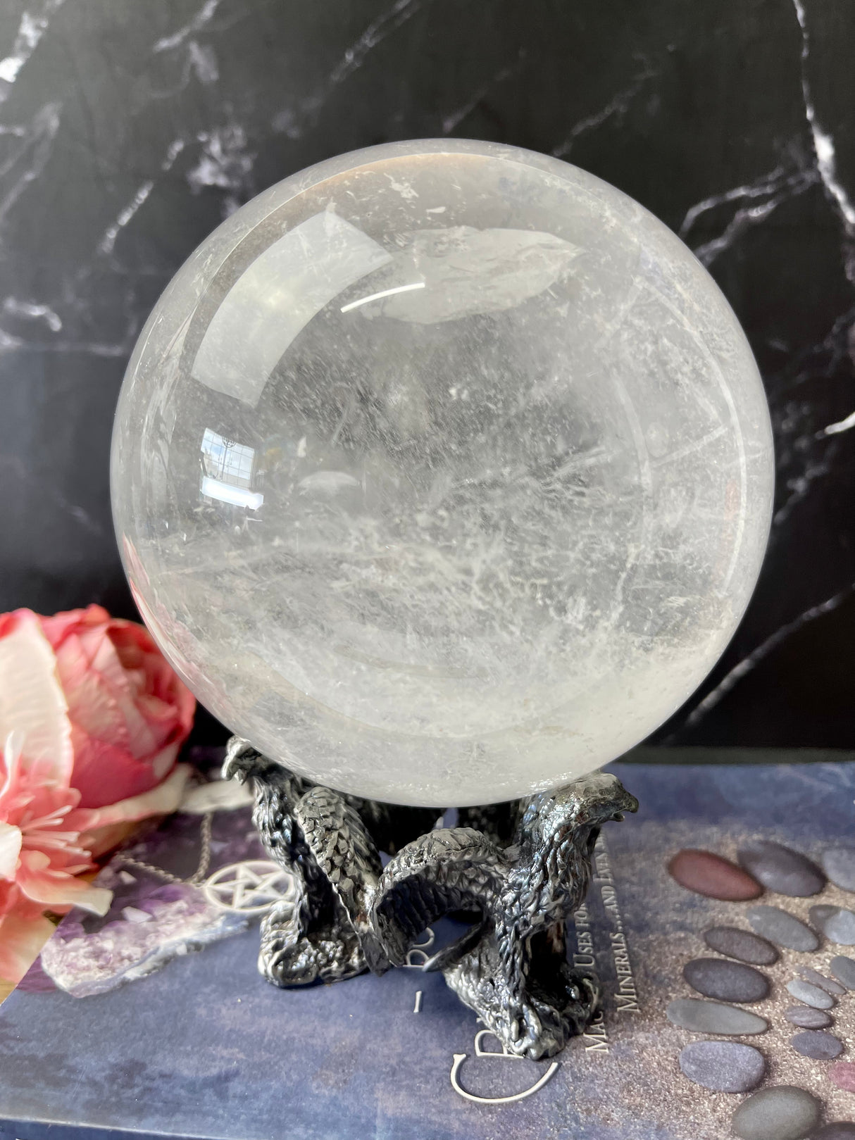 Clear Quartz Sphere 2.937 Kilos - 13cm - Master Healer