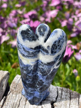 Sodalite Angel Carving 7.5cm - Intuitive