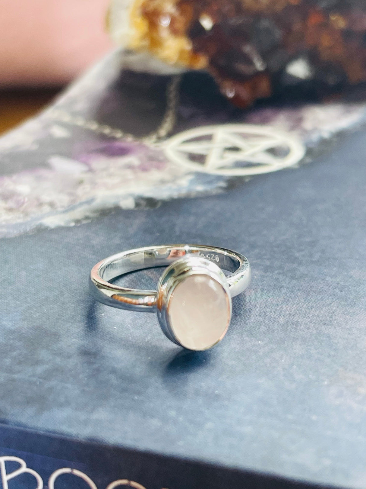 Rose Quartz Ring Size 7 - Love & Self-esteem