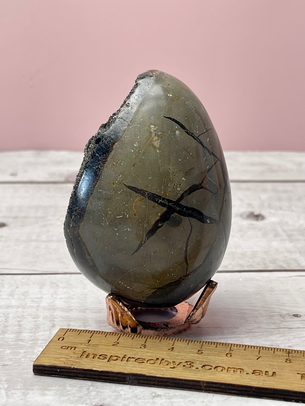 Septarian Dragon Egg 424g  #S5 - Strength. Transformation.