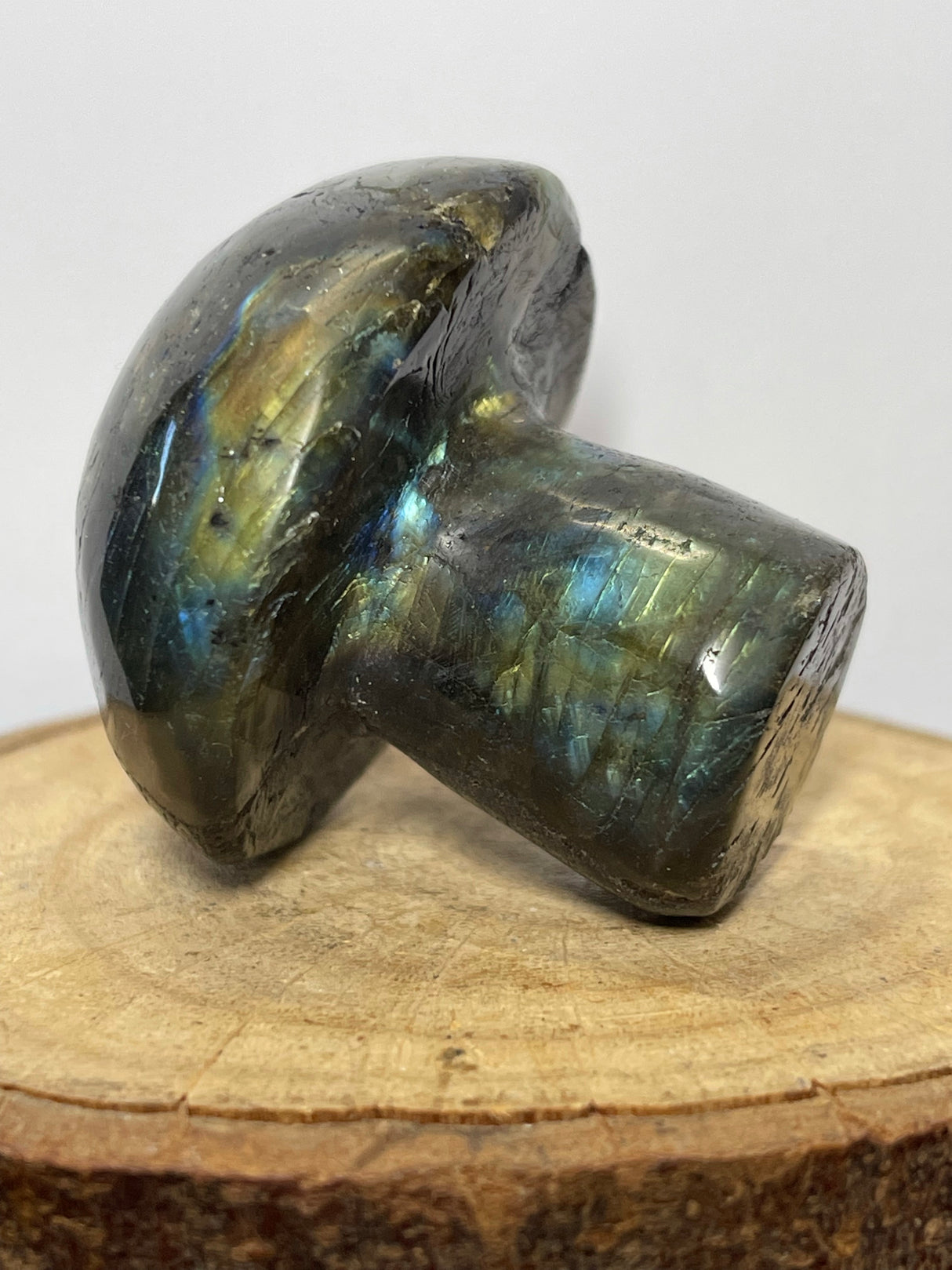 Labradorite Mushroom Carving 92g