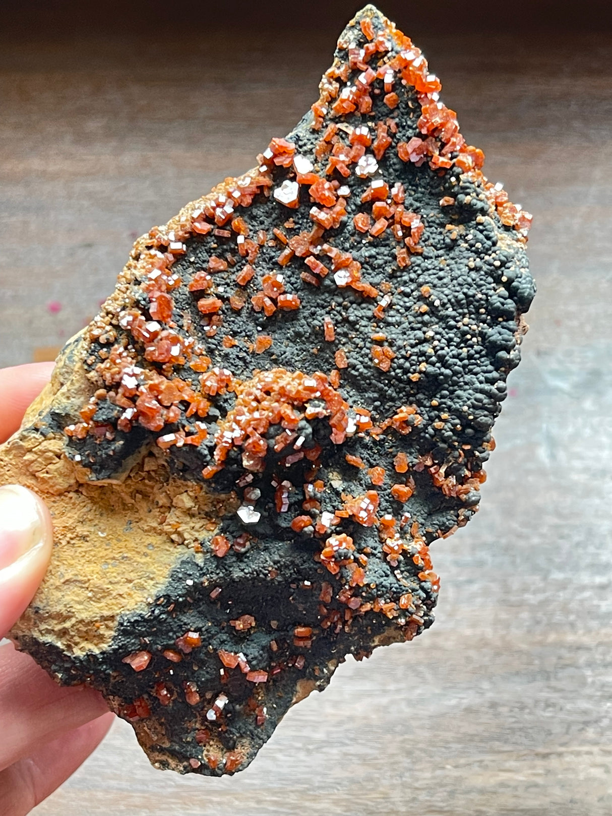 Vanadinite Specimen 198g- Anxiety. Stress. Creativity.