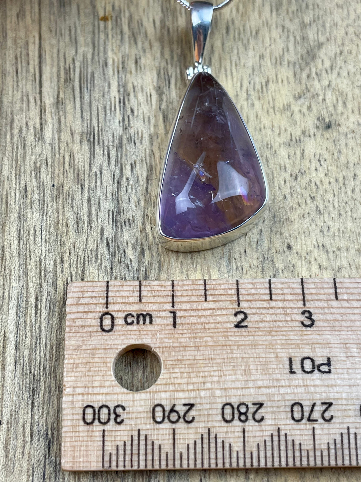 Ametrine Silver Pendant & Chain #1