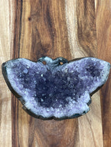 Amethyst Cluster Butterfly Carving 472g “I trust my intuition and allow it to guide me each day”