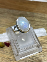 Rainbow Moonstone Ring - Size 6