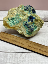 Azurite and Malachite Specimen 335g - RARE - Dream Enhancement