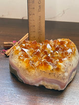 Citrine Heart Cluster  835g - Manifestation. Meditation