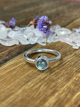 Labradorite Silver Ring Size 6 - Self Transformation. Ritual Work.