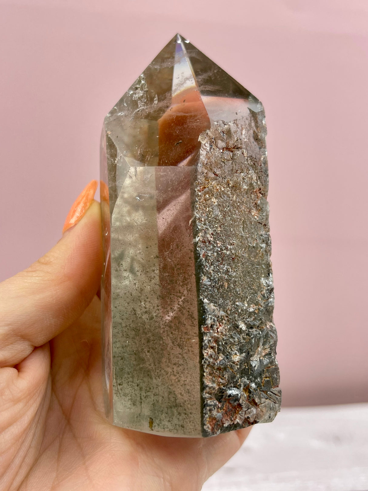 Lodalite Quartz Point 311g - Manifestation. Inner Work.