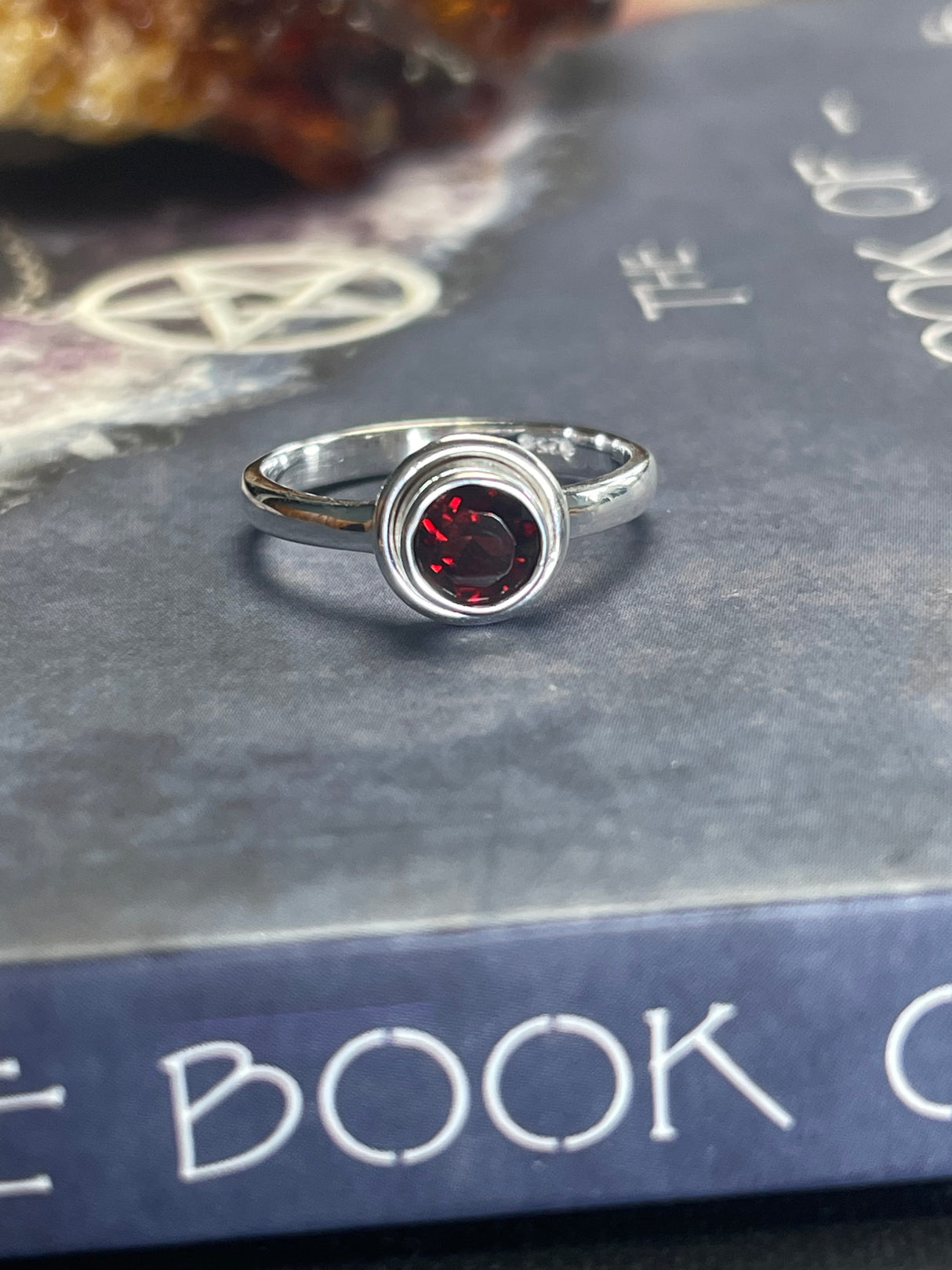 Garnet Ring Size 8 - Emotional Healing - Stone of Health